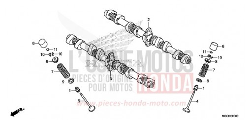ALBERO A CAMME/VALVOLA CB1100CAJ di 2018